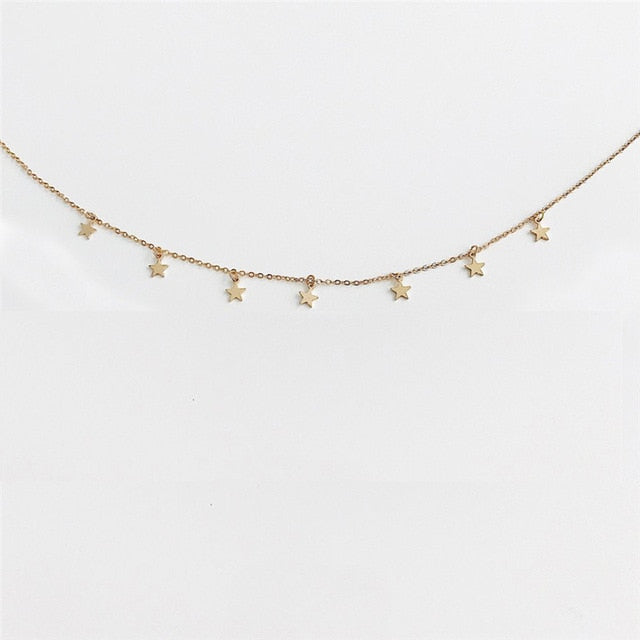 Choker Gold Moon Necklaces