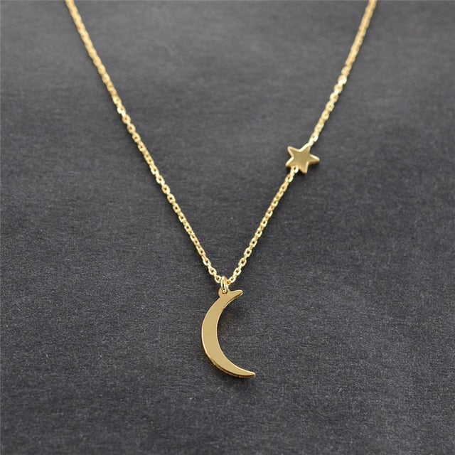 Choker Gold Moon Necklaces