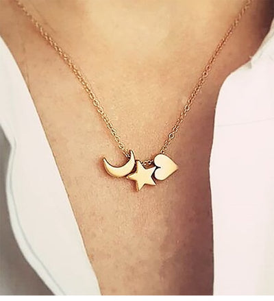 Choker Gold Moon Necklaces