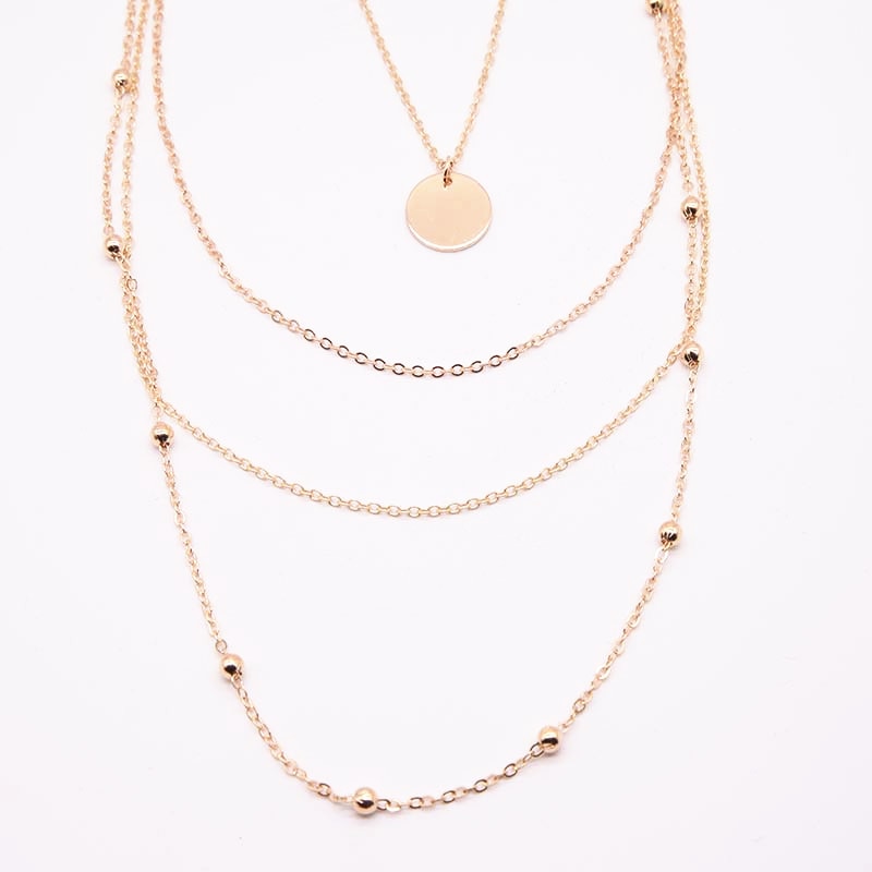 Copper Choker Multi Layer Necklace