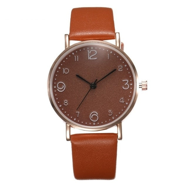 Women's Luxury Leather Band Watch