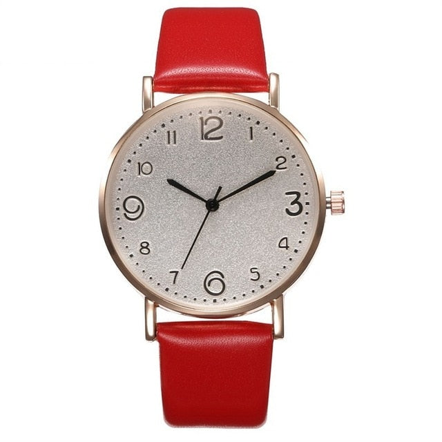 Women's Luxury Leather Band Watch