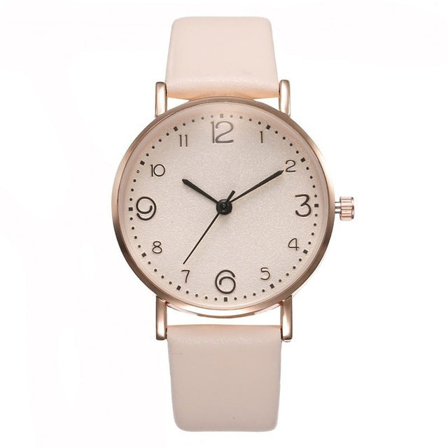 Women's Luxury Leather Band Watch